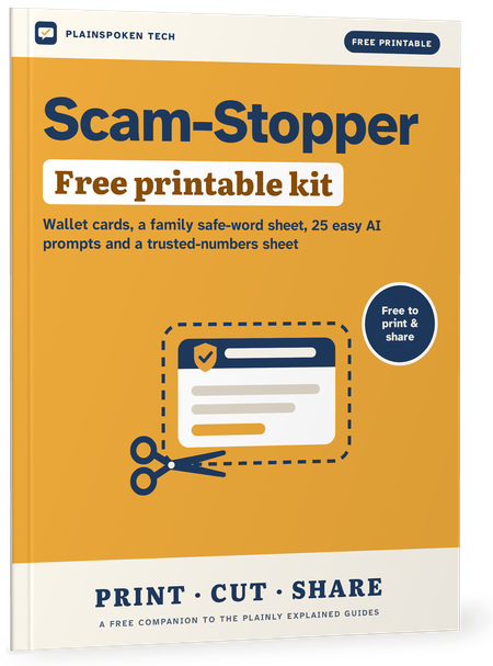 Cover of the free Scam-Stopper Kit